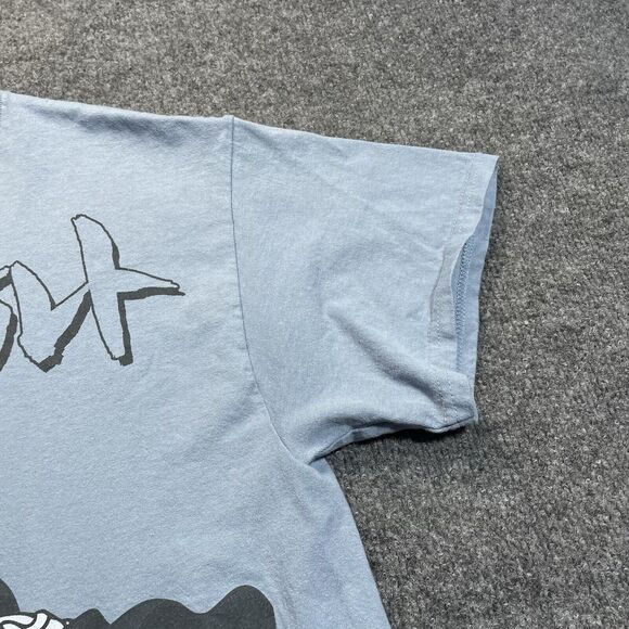 Naruto Shirt Mens Large Shippuden Oversized Naruto Kanji Men's Blue Fog 2002 - Picture 7 of 14